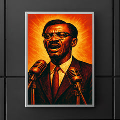 Patrice Lumumba independence speech portrait poster 5