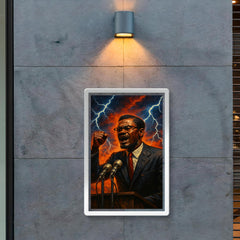 Patrice Lumumba speech under electric skies poster 2