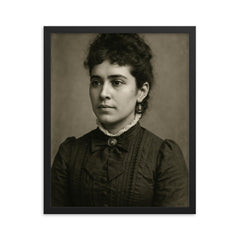 Patrisia Gonzales framed print on a plain backdrop in size 16"x20".