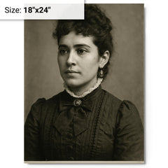 Patrisia Gonzales metal print on a plain backdrop in size 18"x24".