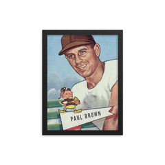 Paul Brown framed print on a plain backdrop in size 12"x16".