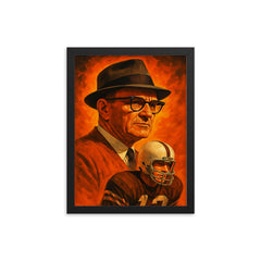 Paul Brown framed print on a plain backdrop in size 12"x16".