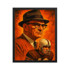 Paul Brown framed print on a plain backdrop in size 16"x20".
