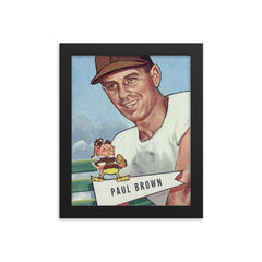 Paul Brown framed print on a plain backdrop in size 8"x10".