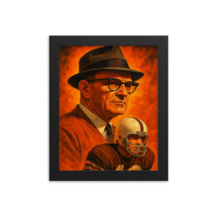 Paul Brown framed print on a plain backdrop in size 8"x10".