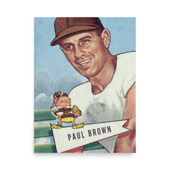 Paul Brown poster on a plain backdrop in size 18"x24".