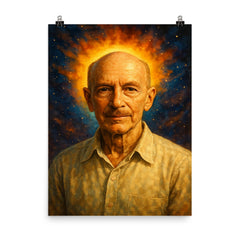 Paul Brunton poster on a plain backdrop in size 8"x10".