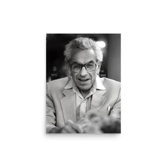 Paul Erdos poster on a plain backdrop in size 12"x16".