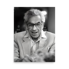 Paul Erdos poster on a plain backdrop in size 18"x24".