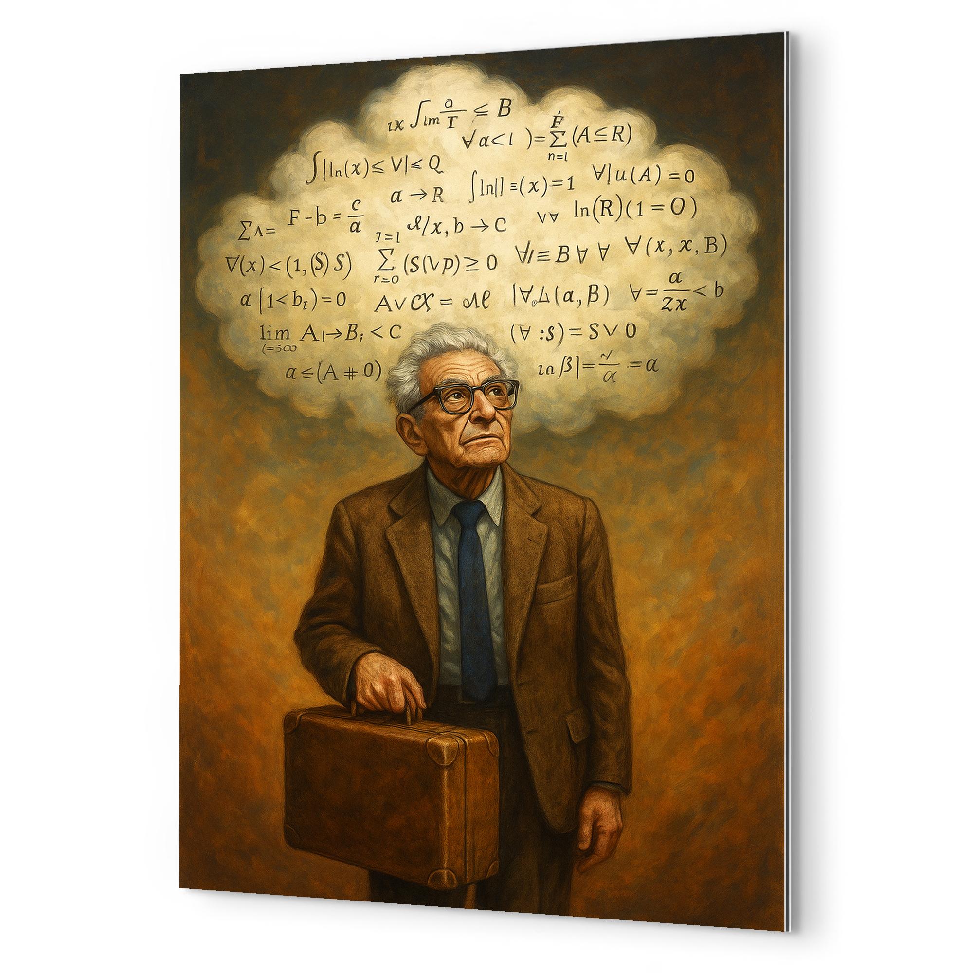 Paul Erdos Metal Print Wall Art – Noveltees