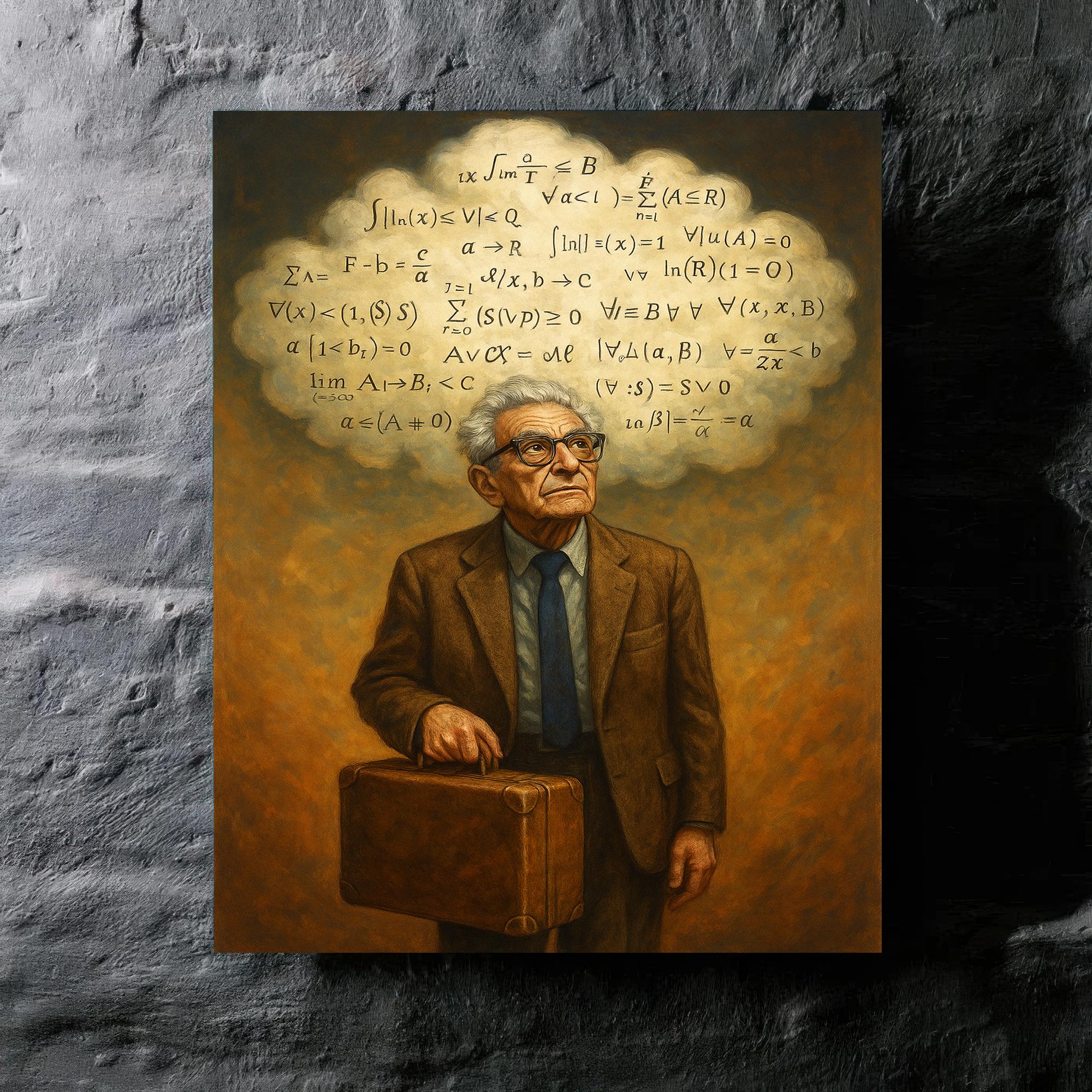 Paul Erdos Metal Print Wall Art – Noveltees