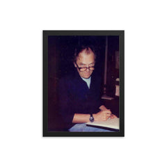 Paul Feyerabend framed print on a plain backdrop in size 12"x16".