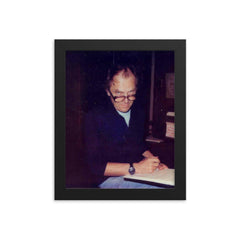 Paul Feyerabend framed print on a plain backdrop in size 8"x10".