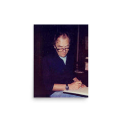 Paul Feyerabend poster on a plain backdrop in size 12"x16".