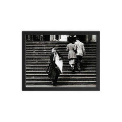 Paul Hogan Leaving the Tate with Jour d'Été - 1956 framed print on a plain backdrop in size 12"x16".