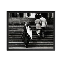 Paul Hogan Leaving the Tate with Jour d'Été - 1956 framed print on a plain backdrop in size 16"x20".