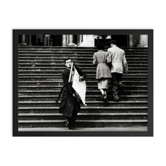 Paul Hogan Leaving the Tate with Jour d'Été - 1956 framed print on a plain backdrop in size 18"x24".