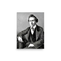 Paul Morphy poster on a plain backdrop in size 12"x16".