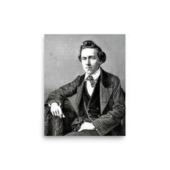 Paul Morphy poster on a plain backdrop in size 8"x10".