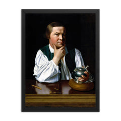 Paul Revere framed print on a plain backdrop in size 18"x24".