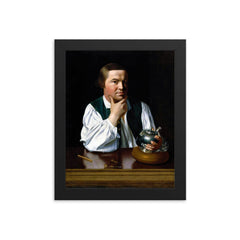 Paul Revere framed print on a plain backdrop in size 8"x10".