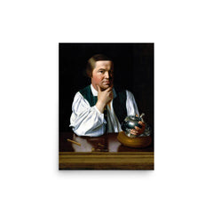 Paul Revere poster on a plain backdrop in size 12"x16".