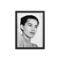 Pauli Murray framed print on a plain backdrop in size 12"x16".