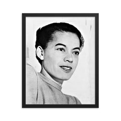 Pauli Murray framed print on a plain backdrop in size 16"x20".