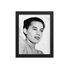 Pauli Murray framed print on a plain backdrop in size 8"x10".