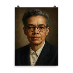 Pauli Murray portrait poster on a plain backdrop in size 8"x10".