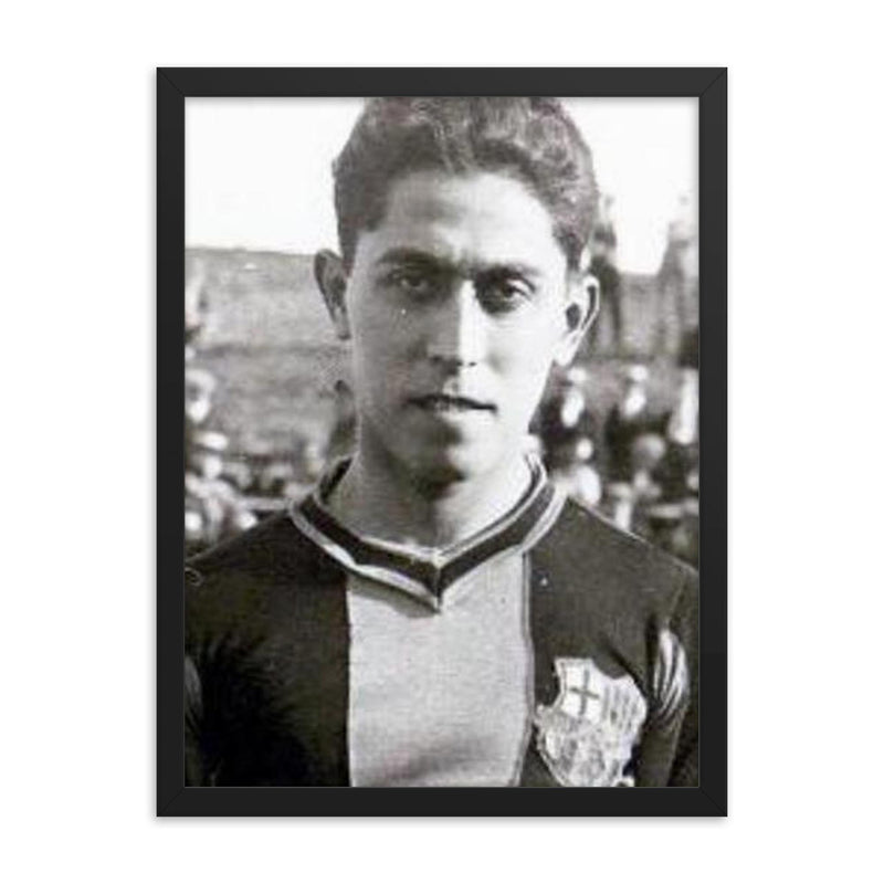 Paulino Alcantara framed print on a plain backdrop in size 18