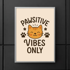 Pawsitive vibes only poster 5