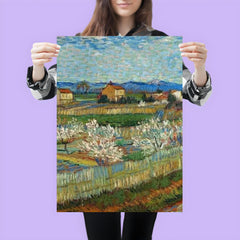 Peach Trees in Bloom by Vincent van Gogh, 1889 poster 3