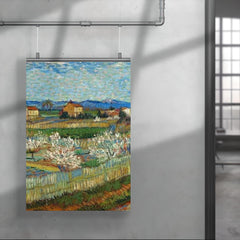 Peach Trees in Bloom by Vincent van Gogh, 1889 poster 4