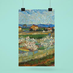 Peach Trees in Bloom by Vincent van Gogh, 1889 poster 6