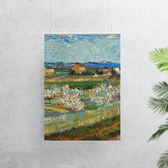 Peach Trees in Bloom by Vincent van Gogh, 1889 poster 7