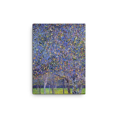 Pear Tree by Gustav Klimt, 1903 canvas print on a plain backdrop in size 12"x16".