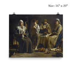 Peasant Family in an Interior by the Le Nain Brothers, c. 1642 poster 2