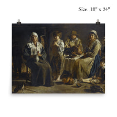 Peasant Family in an Interior by the Le Nain Brothers, c. 1642 poster 5