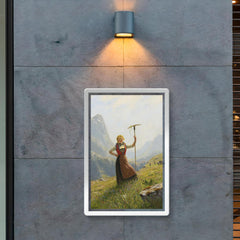 Peasant Girl by Hans Dahl poster 2