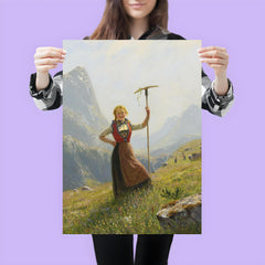 Peasant Girl by Hans Dahl poster 3