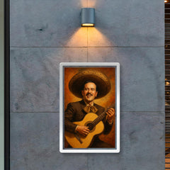 Pedro Infante playing his guitar poster 2