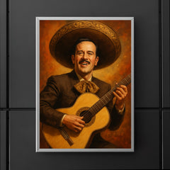 Pedro Infante playing his guitar poster 5