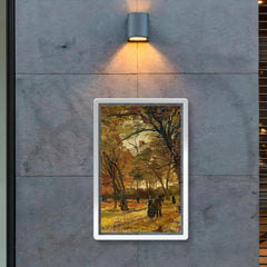 People Strolling in a Park in Paris by Vincent Van Gogh poster 2