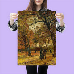 People Strolling in a Park in Paris by Vincent Van Gogh poster 3