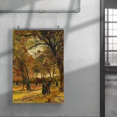 People Strolling in a Park in Paris by Vincent Van Gogh poster 4