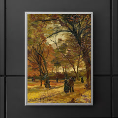 People Strolling in a Park in Paris by Vincent Van Gogh poster 5