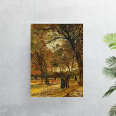 People Strolling in a Park in Paris by Vincent Van Gogh poster 7