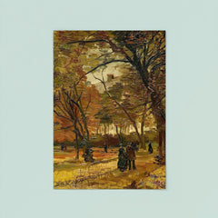 People Strolling in a Park in Paris by Vincent Van Gogh poster 8