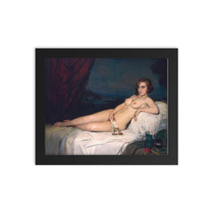 Pepita by Francisco Soria Aedo framed print on a plain backdrop in size 8"x10".